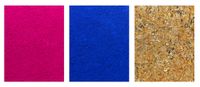 Pictures of Pigment: Monochrome, Pink-Blue-Gold, after Yves Klein by Vik Muniz contemporary artwork painting