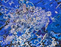 Ocean Blue by Bae Yoon Hwan contemporary artwork painting