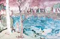罗马是个湖 181123 Roma Is a Lake 1811232018 by Zhao Yang contemporary artwork painting