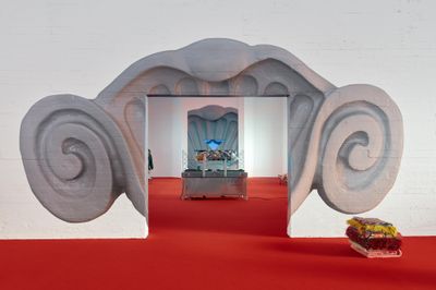 Exhibition view: Danai Anesiadou, D POSSESSIONS, Wiels Contemporary Art Centre, Brussels (14 December 2023–27 October 2024).