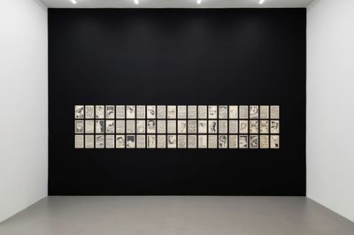 Ugo Rondinone, 1993 (1993). 60 Drawings; ink on paper, framed. 21 x 30 cm (each).