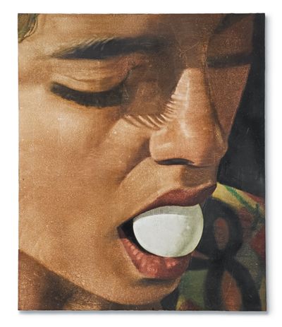 Joseph Yaeger, Silent Treatment (2023). Watercolour and gesso on linen. 179.6 x 150.3 cm.