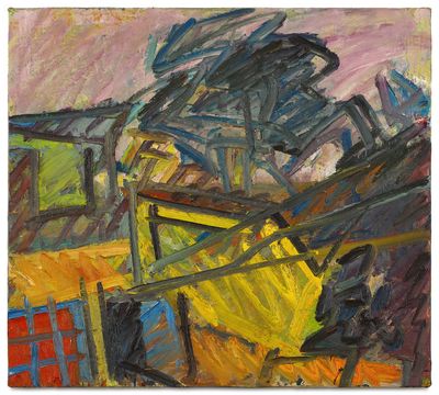 Frank Auerbach, From the Studios (1986–87). Oil on canvas. 116.4 x 129.5 cm.