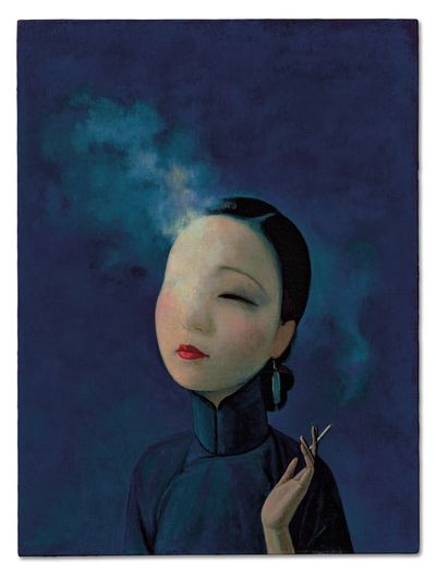 Liu Ye, The Goddess (2018). Acrylic on canvas. 60.1 x 45cm. © Christie's Images Limited 2023.