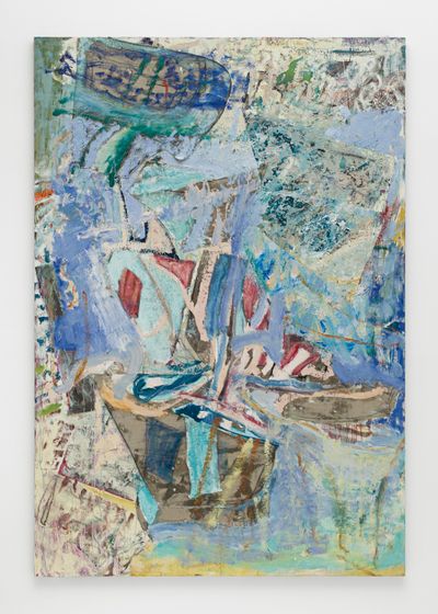 Pam Evelyn, Routine escape (2022). Oil on linen. 300 x 200 cm.