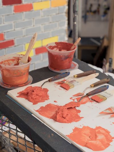 Ugo Rondinone, studio view.