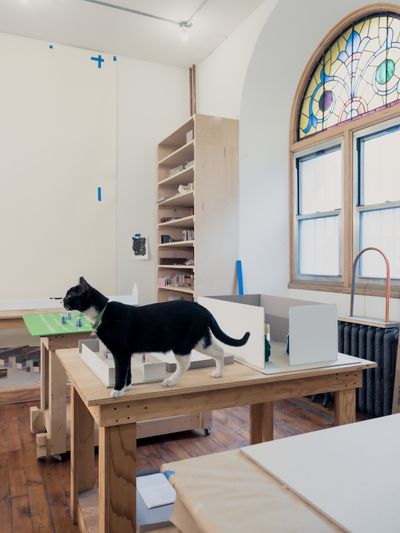 Ugo Rondinone, studio view.