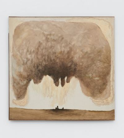 Barbara Levittoux-Swiderska, Clouds IV (Chmury IV) (1977). Oil on canvas. 120 x 124 cm.