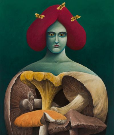 Nicolas Party, Portrait with Mushrooms (2019).