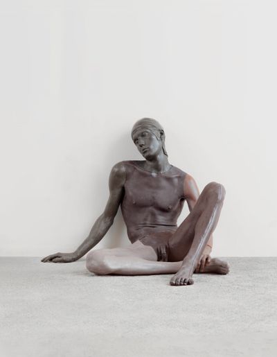 Ugo Rondinone, nude (xxxx) (2010). Wax, earth, pigments. 77 x 87 x 85.5 cm.
