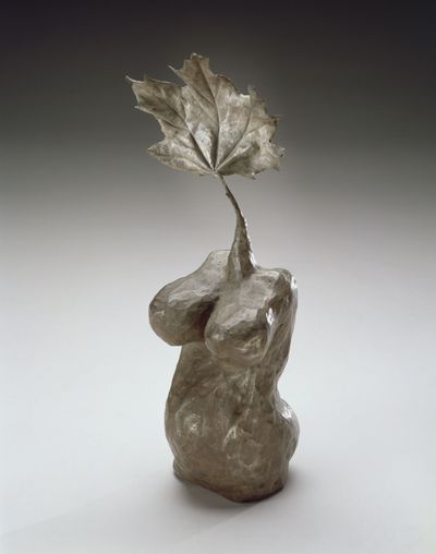 Louise Bourgeois, Topiary (2005). Bronze, silver nitrate patina, 29.5 x 10.8 x 8.9 cm. © The Easton Foundation.