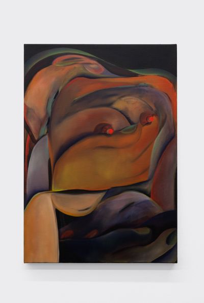 Julia Trybala, Nude (2022). Oil on canvas. 71 x 51 cm.