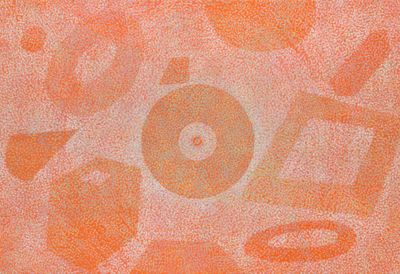 Howardena Pindell, Tesseract #12 (2023). Acrylic on canvas. 165.1 x 241.3 cm. © Howardena Pindell.