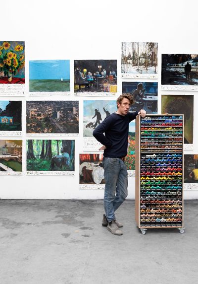 Rinus Van de Velde in the studio.