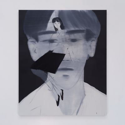 Yu Nishimura, afterimage (2024). Oil on canvas. 194 x 162 cm.