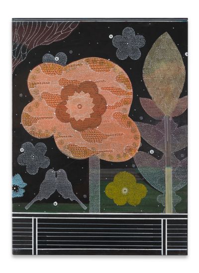 Glenn Goldberg, An Other Place (6) (2023). Acrylic and pencil on canvas. 101.6 x 76.2 cm.