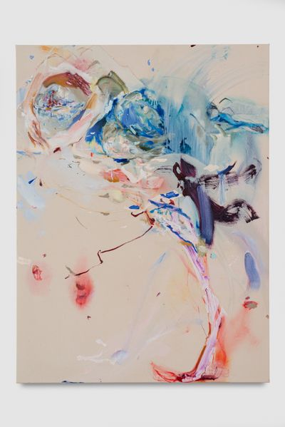 Araminta Blue, Mirror pool (2024). Oil on canvas. 120 x 90 cm.