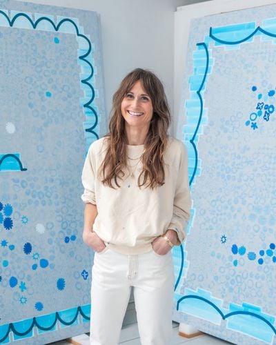 Amy Feldman in the studio.
