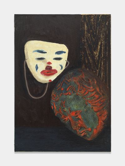 Mamma Andersson, Clown (2021). Oil and acrylic on canvas, 67.3 x 47.3 cm (26 1/2 x 18 5/8in). Copyright Mamma Andersson.