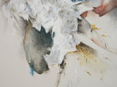 Christine Ay Tjoe, Blue Cryptobiosis #08 (2021) (detail). Oil on canvas. 200 x 170 cm.