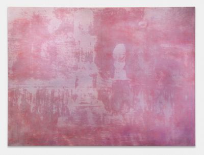 Zhang Yunyao, Room (Ghost Image) (2021). Pigment, colour pencil, acrylic on felt. 197.5 x 265.5 cm.