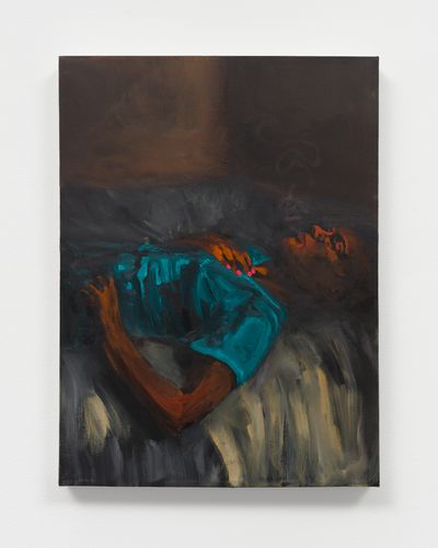 Danielle Mckinney, Spare Room (2021). Acrylic on canvas. 61.3 x 45.7 cm.