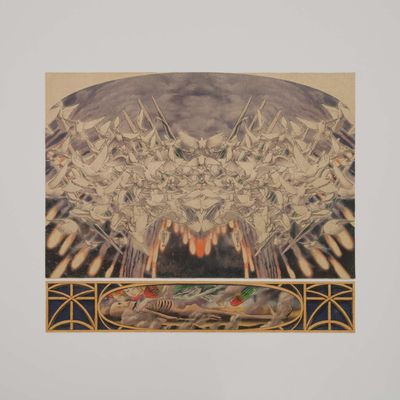 Joohye Moon, Air Force (2022). UV print on carpet, 186 x 280, 46 x 280 cm.