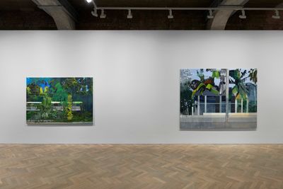 Exhibition view: Hurvin Anderson, Reverb, Thomas Dane Gallery, London (12 October–4 December 2021).