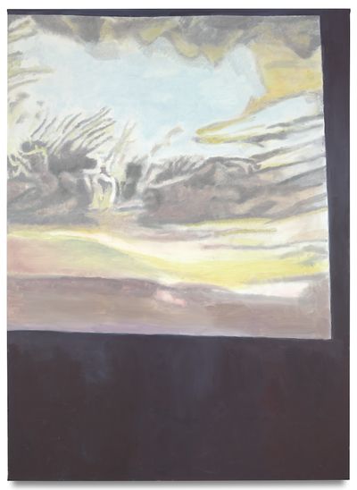 Luc Tuymans, Clouds (2020). Oil on canvas. 279.5 x 203.6 cm.