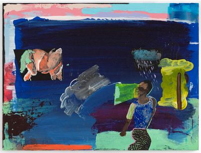 Walter Price, The fate of the animals (2019). Acrylic on wood. 45.7 x 61 cm.