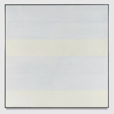 Agnes Martin, Tranquility (2000). Acrylic and graphite on canvas. 152.4 x 152.4 cm.