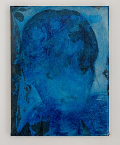 Alexis Soul-Gray, The Walled Garden (2023). Oil on linen. 30 x 20 cm.