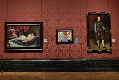 Exhibition view: Rosalind Nashashibi, An Overflow of Passion and Sentiment in Room 30, The National Gallery, London. © The National Gallery, London.