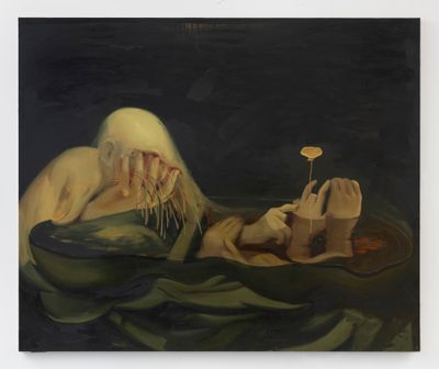 Dominique Fung, What has been will never be again (2023). Oil on linen. 152.4 x 182.8 cm. © Dominique Fung.