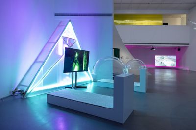派翠西亚．多明格斯，《植物矩阵》，2021–22。展览现场：“山演算”，高雄市立美术馆，高雄（2024年8月17日至11月24日）。图片提供：缓步动物。摄影：简豪江。