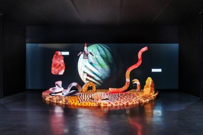 展览现场："星象魔法"，金鹰美术馆，南京（2023年3月10日至6月25日）。图片提供：金鹰美术馆。