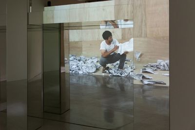 邱子晏，《曼德拉記憶》，2023。展覽現場：2024臺北美術獎，臺北市立美術館，臺北（2024年11月14日至2025年3月2日）。圖片提供：臺北市立美術館。