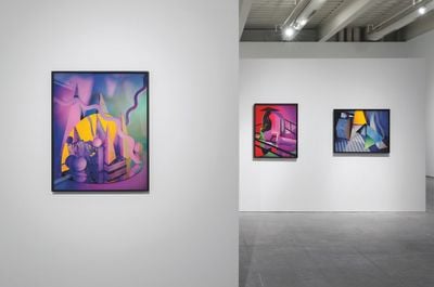 Exhibition view: Barbara Kasten: Stages, Institute of Contemporary Art, University of Pennsylvania, Philadelphia (4 February–16 August 2015). © Barbara Kasten.