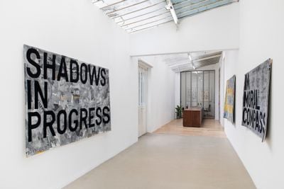 Exhibition view: untitled 2020 (once upon a time) (after jasper johns), Galerie Chantal Crousel, Paris (5 September–10 October 2020).