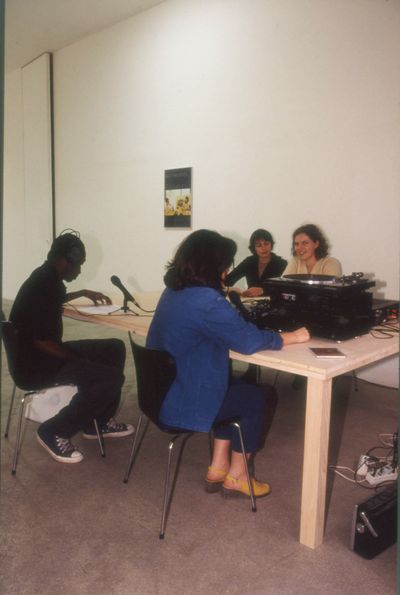 Rirkrit Tiravanija, Radio Printemps (1996). Installation view of the mini shortwave radio station.