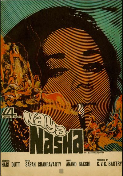Film poster for Naya Nasha (1973).