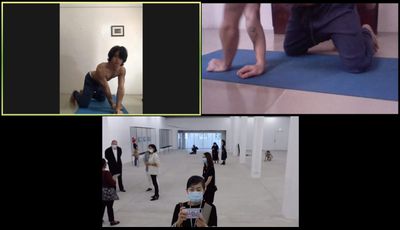 Sylvie Cox and Russ Ligtas performing Zoo as part of My Body Holds Its Shape, on site in Hong Kong and live stream from Manila at Tai Kwun Contemporary, Hong Kong (25 May–20 September 2020).