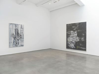 Exhibition view: Gary Simmons, Screaming into the Ether, Metro Pictures, New York (26 March–25 April 2020).