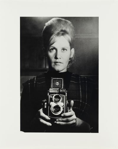 Sue Ford, Self portrait, Brighton, Melbourne (1961). National Gallery of Australia, Canberra, purchased 1983. © Sue Ford/Copyright Agency.