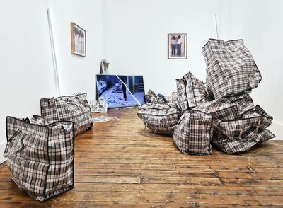 Larry Achiampong, Beyond the Substrata (2020). Exhibition view: Copperfield, London's booth at Frieze Focus 2020, curated by Norman Rosenthal (7–11 October 2020).