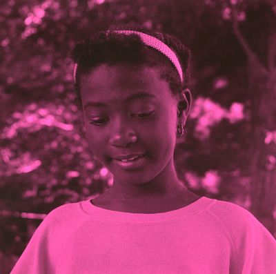 Carrie Mae Weems, Magenta Colored Girl (1989–2019). Archival pigment print.