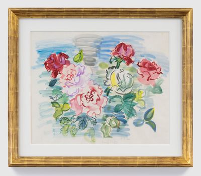 Raoul Dufy, Bed of Roses (1932). Watercolour on paper. 50.8 x 60.3 cm.
