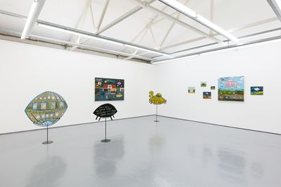 Exhibition view: Esther Pearl Watson, MOTHERSHIP, Maureen Paley, London (4–22 September 2019). © Esther Pearl Watson.