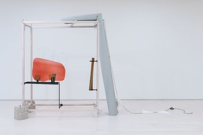 Nairy Baghramian, Drawing Table (Homage to Jane Bowles) (2017). Various materials. Exhibition view: documenta 14, Athens (8 April–16 July 2017).