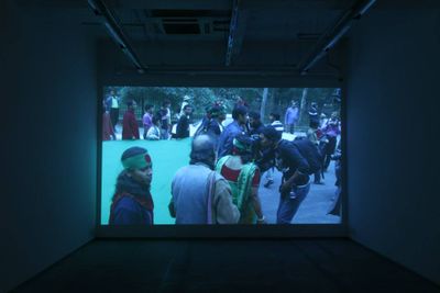 Naeem Mohaiemen, Afsan's Long Day (2014). Exhibition view: The Young Man Was (contd), Experimenter – Hindustan Road, Kolkata (9 August–27 September 2014).